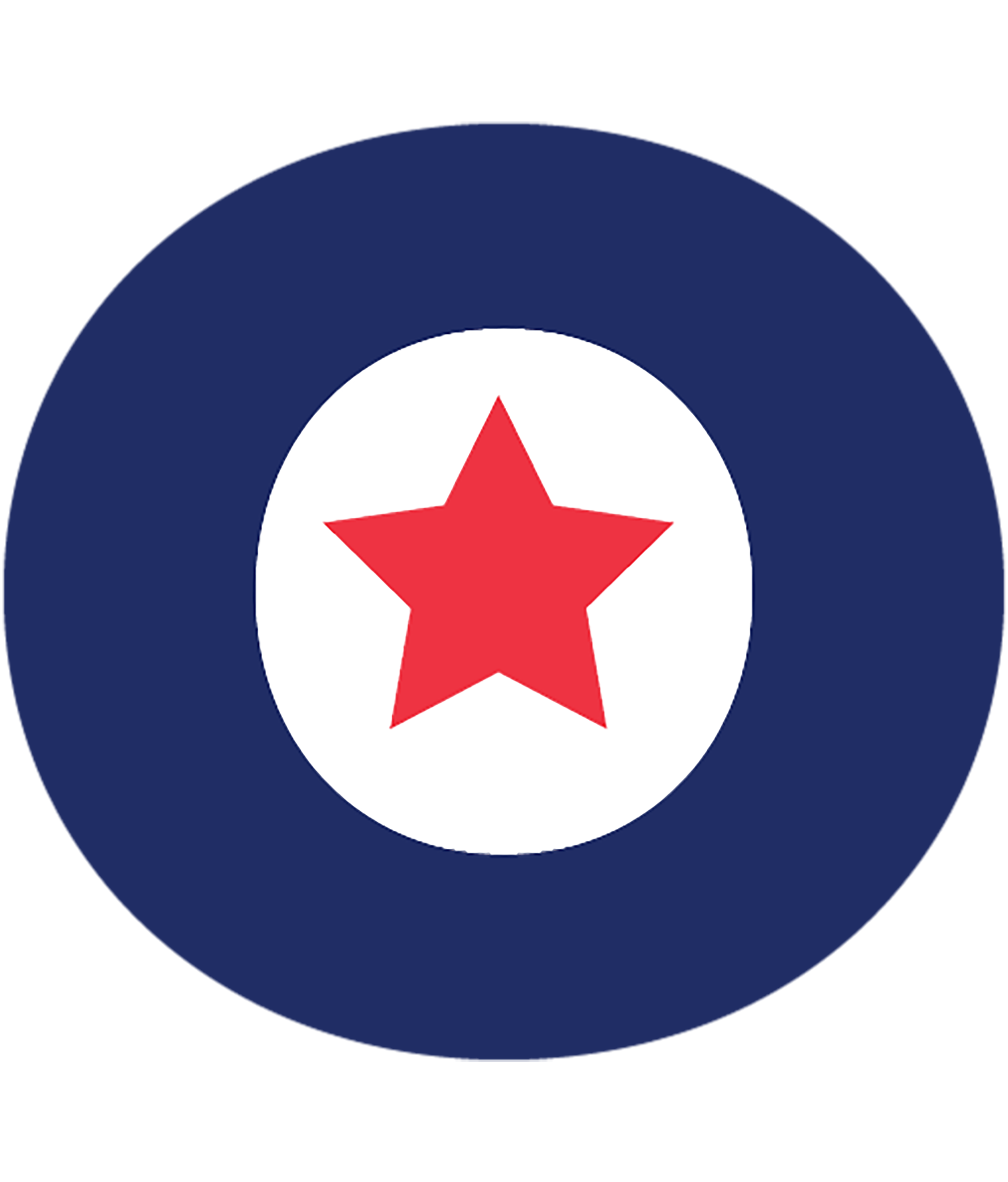 Out in National Security logo featuring a large blue letter O with a red star in the center